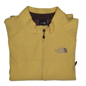 The North Face Yellow Fleece Zip Jacket
